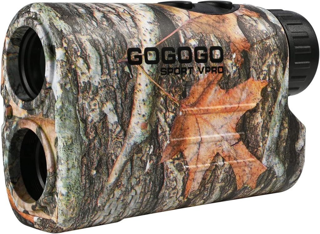 Gogogo Sport Vpro GS03 Laser Golf/Hunting Rangefinder, 6X Magnification Clear View 650/1200 Yards Laser Range Finder, Lightweight, Slope, Pin-Seeker  Flag-Lock  Vibration